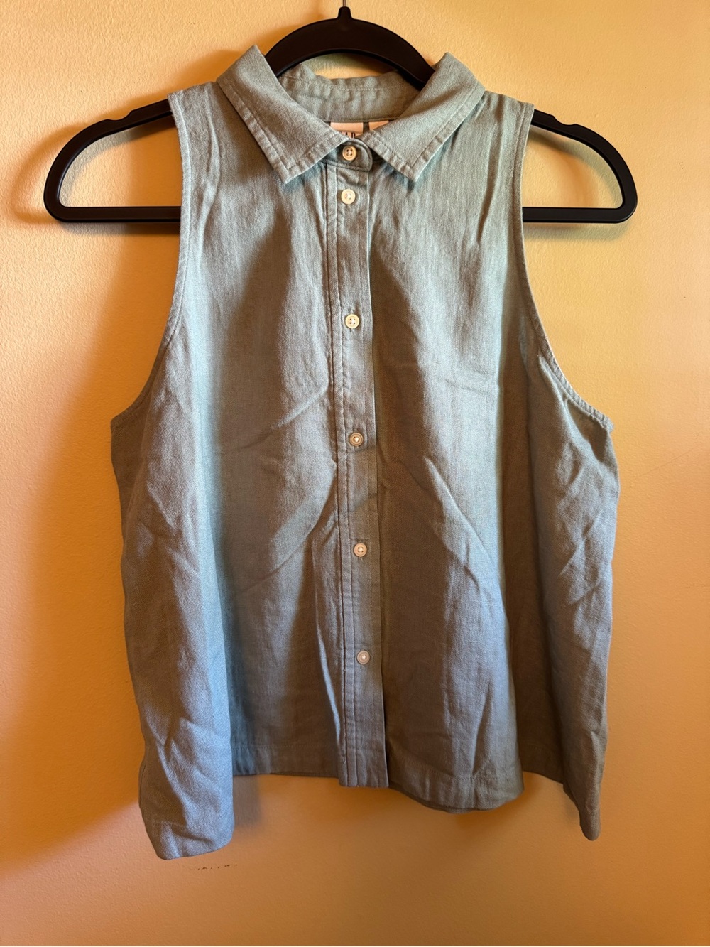 GAP Sleeveless Button-Up Shirt